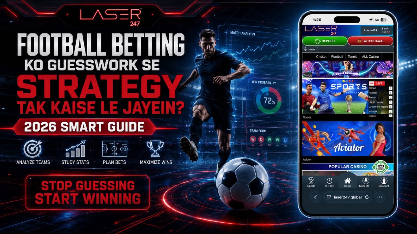 Football Betting Ko Guesswork Se Strategy Tak Kaise Le Jayein? 2026 Smart Guide